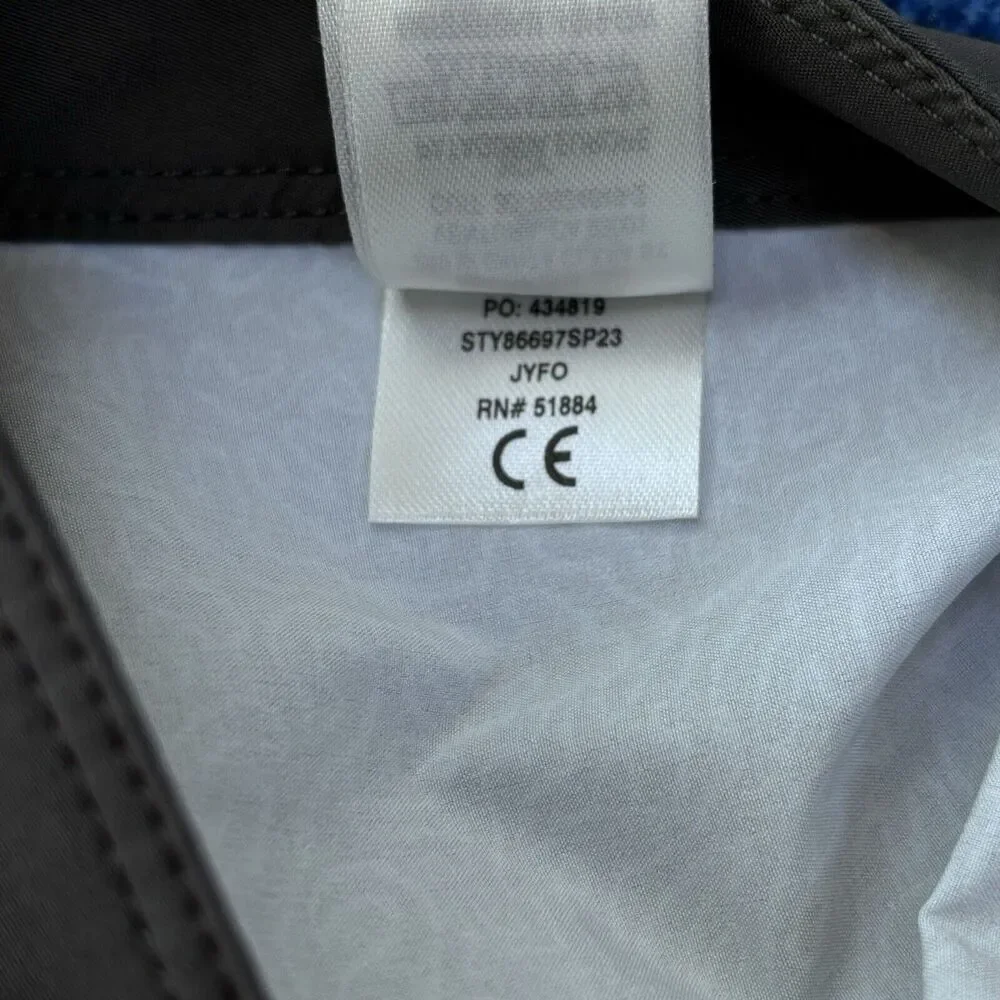 Patagonia Hydropeak Board Shorts 44x8 Gray Blue Print Stretch Surf NEW